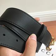 gucci original single classic belt black - 5
