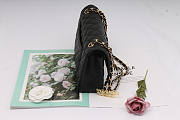 Chanel Caviar Lambskin Leather Flap Bag Black Gold 25cm - 2