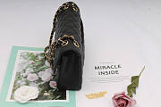 Chanel Caviar Lambskin Leather Flap Bag Black Gold 25cm - 3
