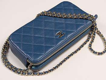Chanel 2019 New Chain Bag Bark Blue