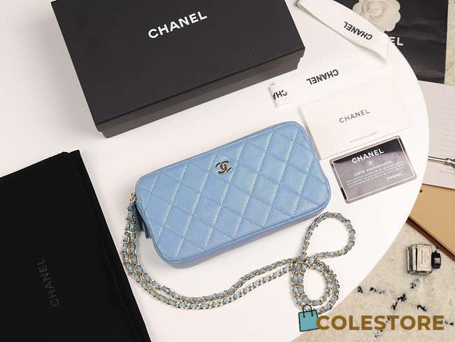 Chanel 2019 New Chain Bag Blue - 1