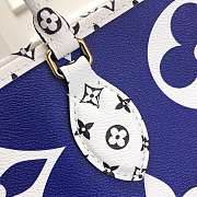 Louis Vuitton Monogram Giant Onthego Tote Bag Blue - 4