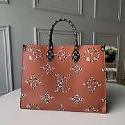 Louis Vuitton Monogram Giant On The Go Tote Bag Black And Khaki - 1