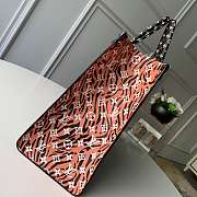 Louis Vuitton Monogram Giant On The Go Tote Bag Black And Khaki - 4