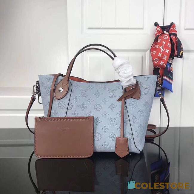 Louis Vuitton Calf Leather Tote Blue 34cm  - 1