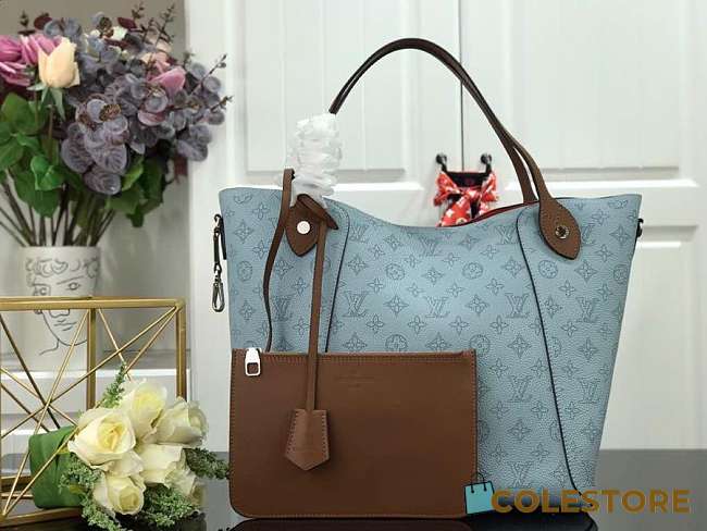Louis Vuitton Calf Leather Tote Blue 46cm - 1