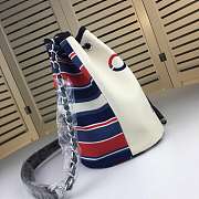 Chanel Canvas Bucket Bag White - 6
