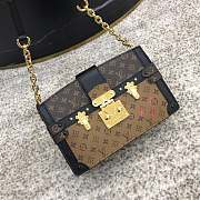 Louis Vuitton Trunk Clutch Canvas Printing Handbag - 1