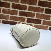 Gucci White Gg Marmont Gold Vuckle Leather - 6