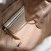 Gucci White Gg Marmont Gold Vuckle Leather - 4