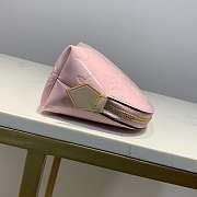 Louis Vuitton Pink Cosmetic Bag Embossed Leather - 4