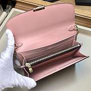 Louis Vuitton Croisette Wallet Damier Canvas Wallet Detachable Metal Chain Ponk - 3