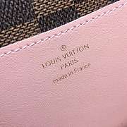 Louis Vuitton Croisette Wallet Damier Canvas Wallet Detachable Metal Chain Ponk - 6