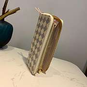 Louis Vuitton Clémence Wallet Rivet Inlay Damier Ebene Pattern Monogram Canvas  - 5