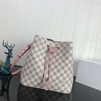 Louis Vuitton Neonoe Handbag Monogram Canvas Calfskin Bucket Bag