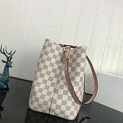 Louis Vuitton Neonoe Handbag Monogram Canvas Calfskin Bucket Bag - 5