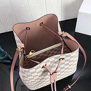 Louis Vuitton Neonoe Handbag Monogram Canvas Calfskin Bucket Bag - 2