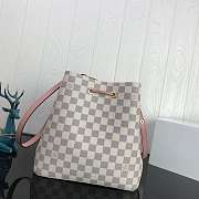 Louis Vuitton Neonoe Handbag Monogram Canvas Calfskin Bucket Bag - 6