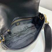 Fendi Clam Crossbody Tote Medium Black - 3