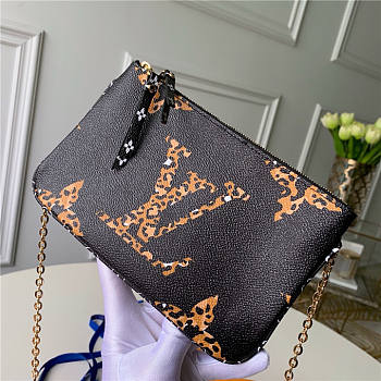 Louis Vuitton Pochette Double Zip Chain Bag 67874
