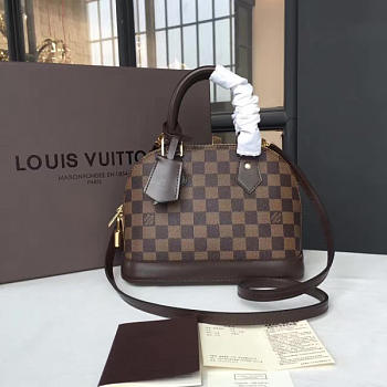 Louis Vuitton Alma Bb Chess Damier Ebene Canvas N41221