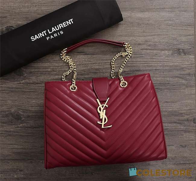 YSL Saint Laurent Monogramme Red - 1