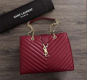 YSL Saint Laurent Monogramme Red