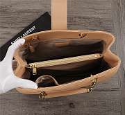 YSL Saint Laurent Cassandra Mini Textured-Leather Tote - 4