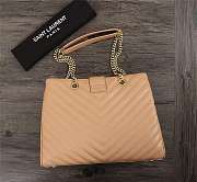 YSL Saint Laurent Cassandra Mini Textured-Leather Tote - 3