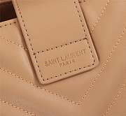 YSL Saint Laurent Cassandra Mini Textured-Leather Tote - 2
