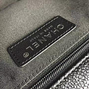 Chanel New Medium Boy Caviar Handbag Silver 28cm - 6