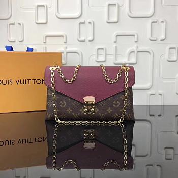 Louis Vuitton Monogram Chain Bag Fuchsia41200 