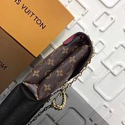 Louis Vuitton Monogram Chain Bag Fuchsia41200  - 2
