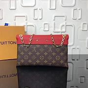 Louis Vuitton Monogram Chain Bag In Red M41200 - 4