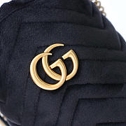 Gucci Black Gg Marmont Gold Vuckle Leather - 6