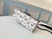 Louis Vuitton Twist Limited Edition Lock Black White Graphite Print Wallet Chain Multicolor Cowhide Leather  - 6