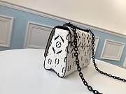 Louis Vuitton Twist Limited Edition Lock Black White Graphite Print Wallet Chain Multicolor Cowhide Leather  - 5