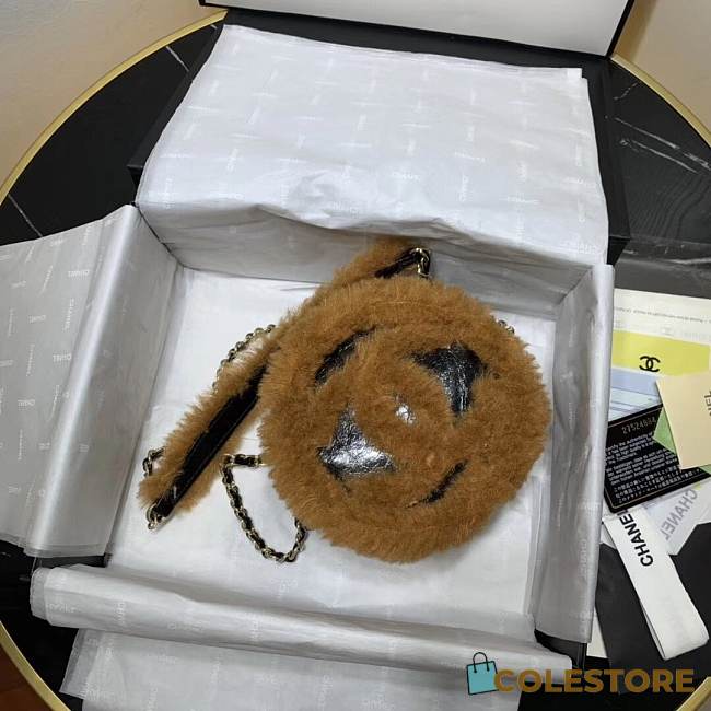 Chanel 2019 Autumn And Winter New Style Sheepskin Round Bag - 1