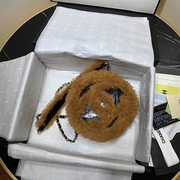 Chanel 2019 Autumn And Winter New Style Sheepskin Round Bag