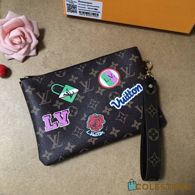 Louis Vuitton City Monogram Handbag Printed Embroidery 63447 - 1