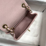 Chanel Caviar Classic Fiap Handbag Pink Gold 17cm  - 4