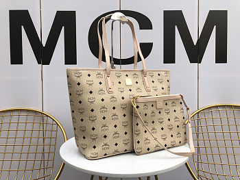 Anya Shopper In Visetos Beige