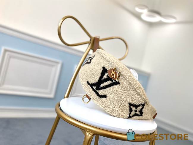 Louis Vuitton Monogram Teddy Wool Waist Bag M55425  - 1