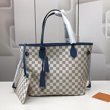 louis vuitton neverfull CohotBag mm damier blue 3766