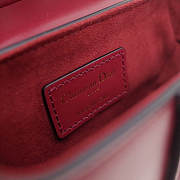Dior Saddle Bag Original Leather Rose Red M0446 - 6
