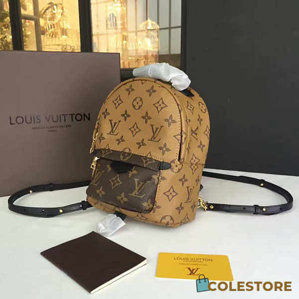 Louis Vuitton Palm Springs Backpack Mini Monogram Canvas Reverse - 1