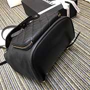 Chanel Fine Grain Embossed Calf Leather Backpack - 5