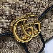 Gucci GG Marmont Small Shoulder Beige Ebony - 6