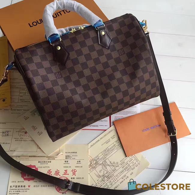 Colestore Louis Vuitton Speedy Bandoulière 30 Damier Ebene N41367 - 1