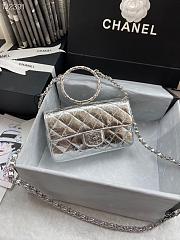Chanel Handbag Silver AS166 - 1